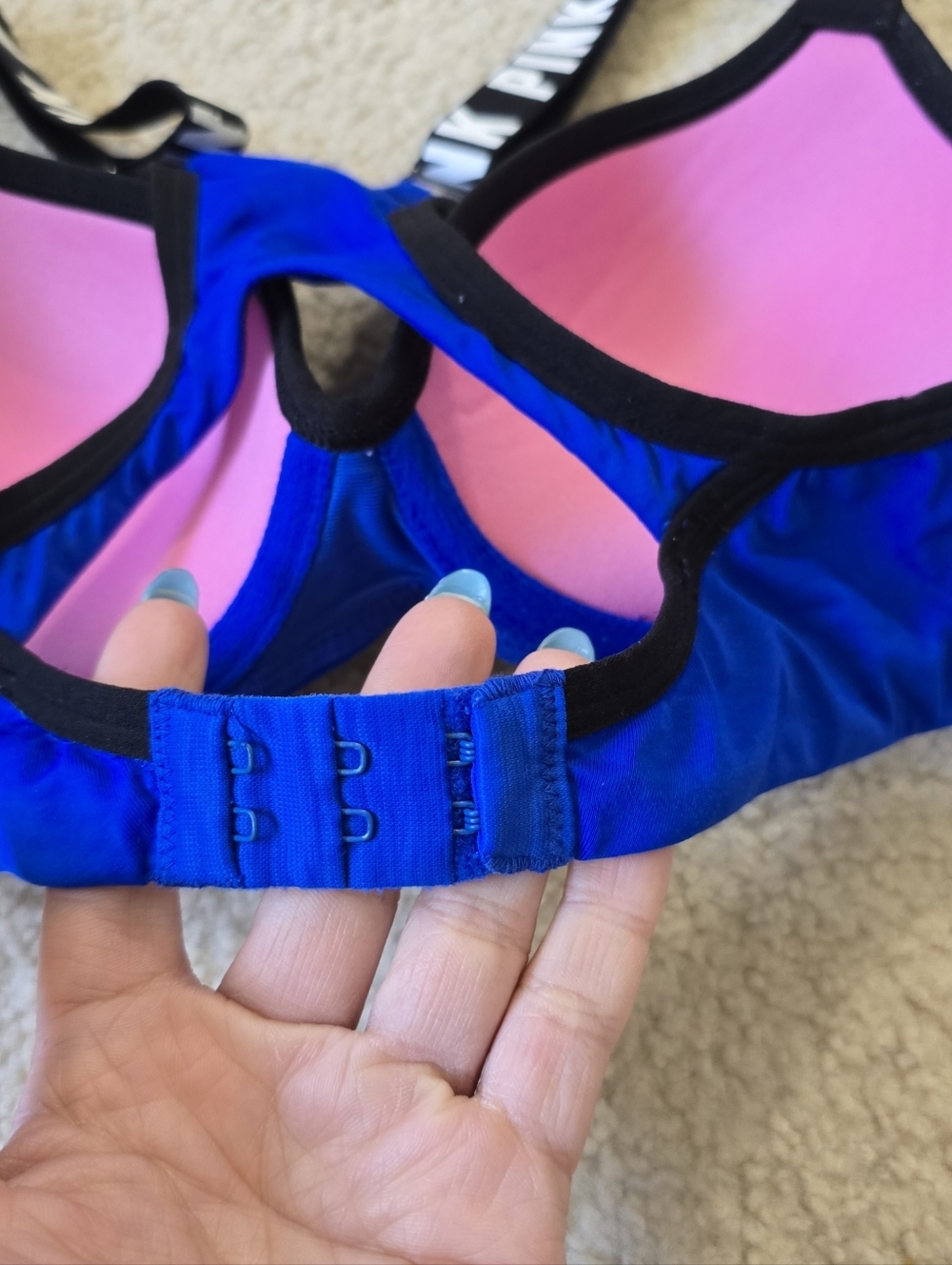 Love Pink Victorias Secret Pushup Bra In Size Small B Cup Adjustable Back - Picture 4 of 6